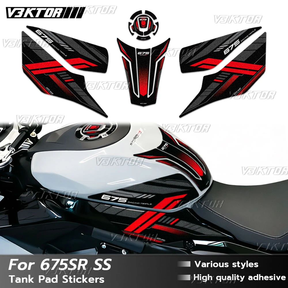

Motorcycle Fuel Tank Sticker Tank Pad Decal Oil Gas Cap Protector For cfmoto 675SR 675SS 675SR-R 2025 2026