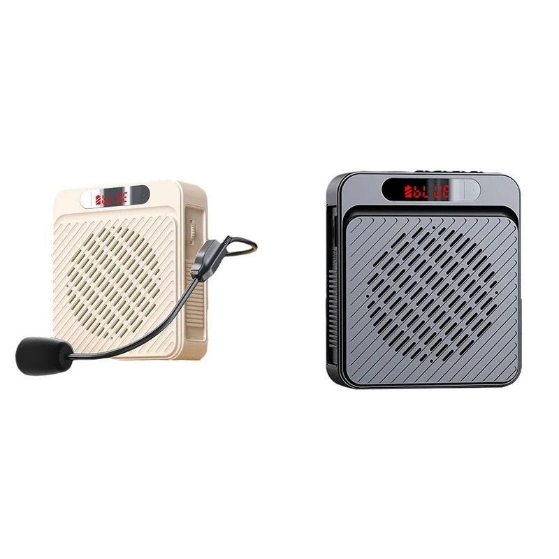 18 واط 2200 مللي أمبير بلوتوث مضخم صوت متعدد الوظائف مكبر صوت شخصي مع عرض ميكروفون للكلام المعلم