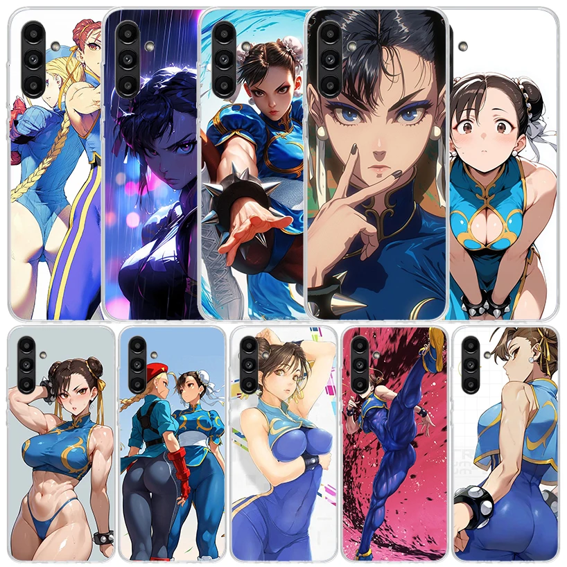 ChunLi S-Street F-FighterS Cover for Samsung Galaxy A17 A37 A57 A16 A26 A36 A56 A15 A14 A55 Phone Case A13 A53 A25 A35 A24 A34 A