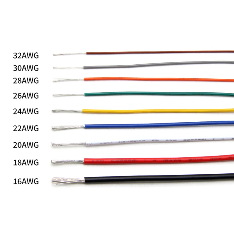 5~500m UL1571 PVC Electronic Wire 32 30 28 26 AWG DIY Cord Flexible Insulated Tinned Copper Cable Environmental LED Wire Line