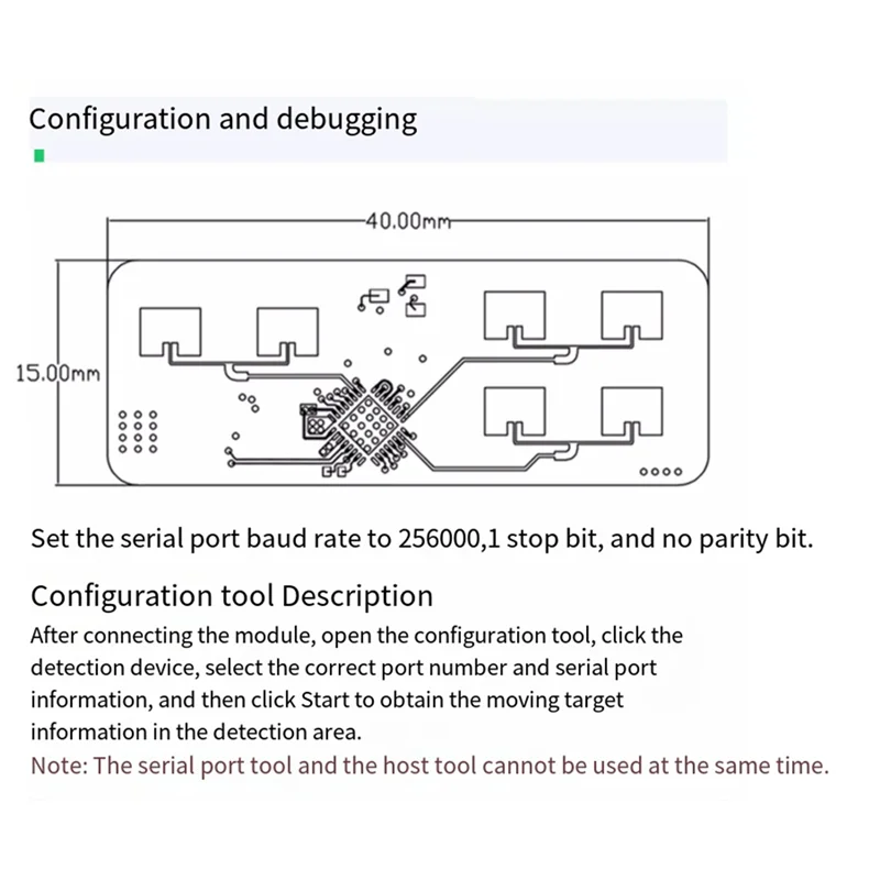Täglich LD2450 DC5V 24G Smart Home Motion Human Tracking Traject Test Entfernung Winkel Geschwindigkeit Radar Sensor Modul
