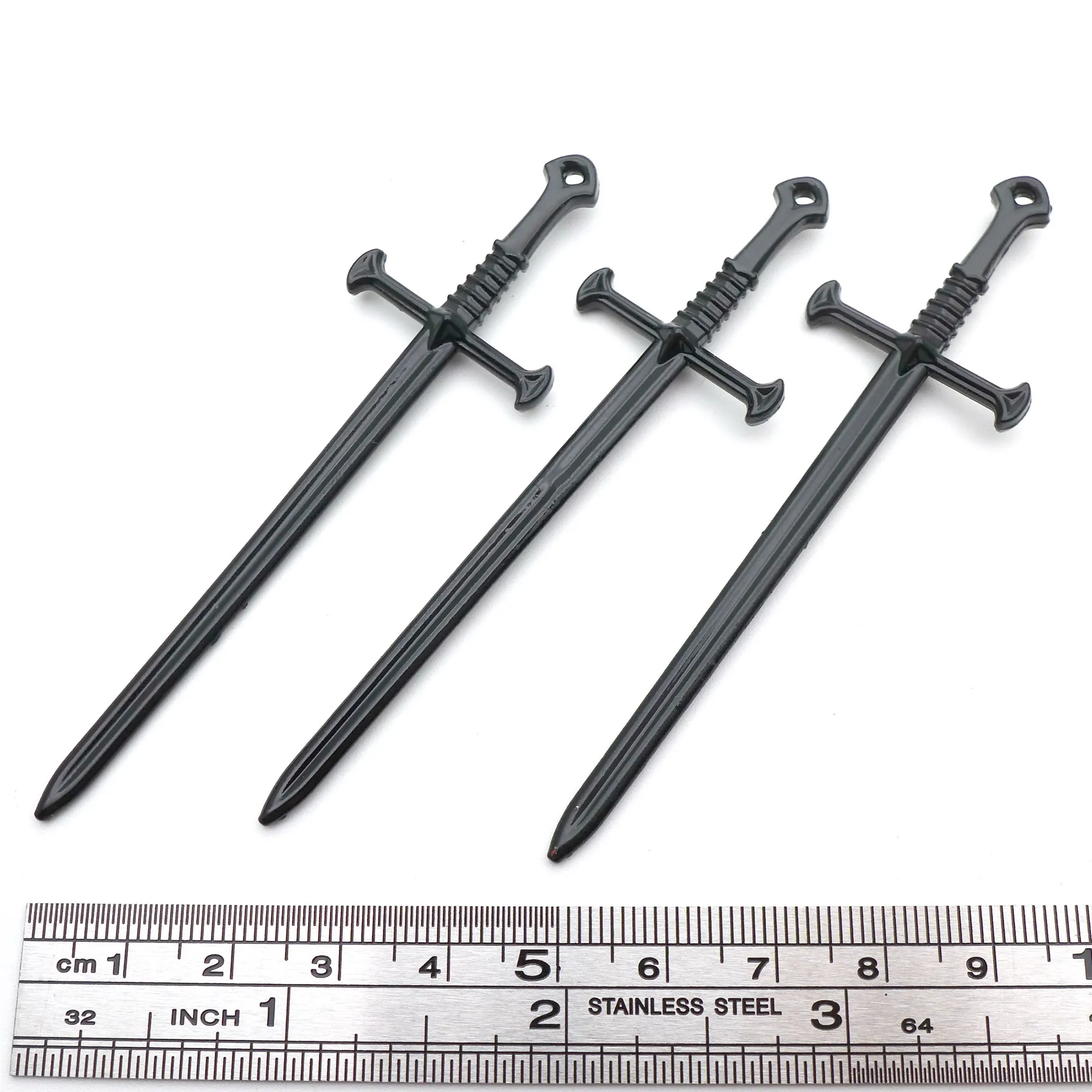 20pcs 87.5*2.5MM Zinc Alloy Black Sword Sabre Tibetan Charms Pendants Jewelry Making Earrings Women Necklace DIY Free Shipping