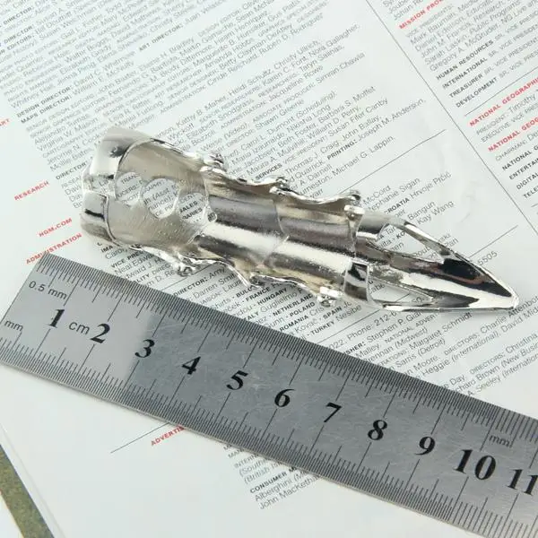 Unisex Full Finger Ring Adjustable Alloy Jewelry Metal Ring Fashion Statement for Daily Outfit