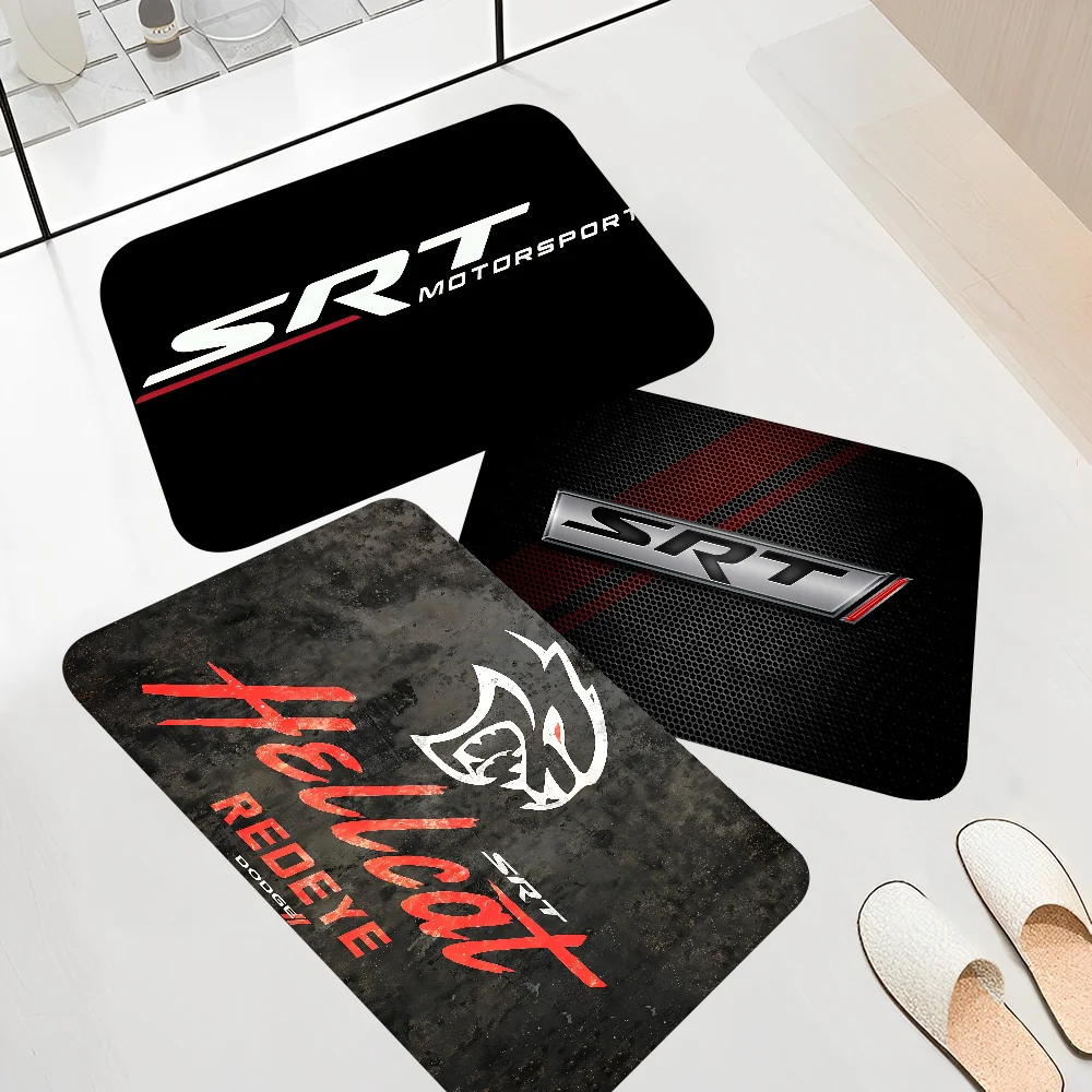 SRT Hellcat Demon Dodge Hallway Carpet Non-Slip Laundry Room Mat Laundry Decor Balcony Child Living Room Bedside Area Rugs