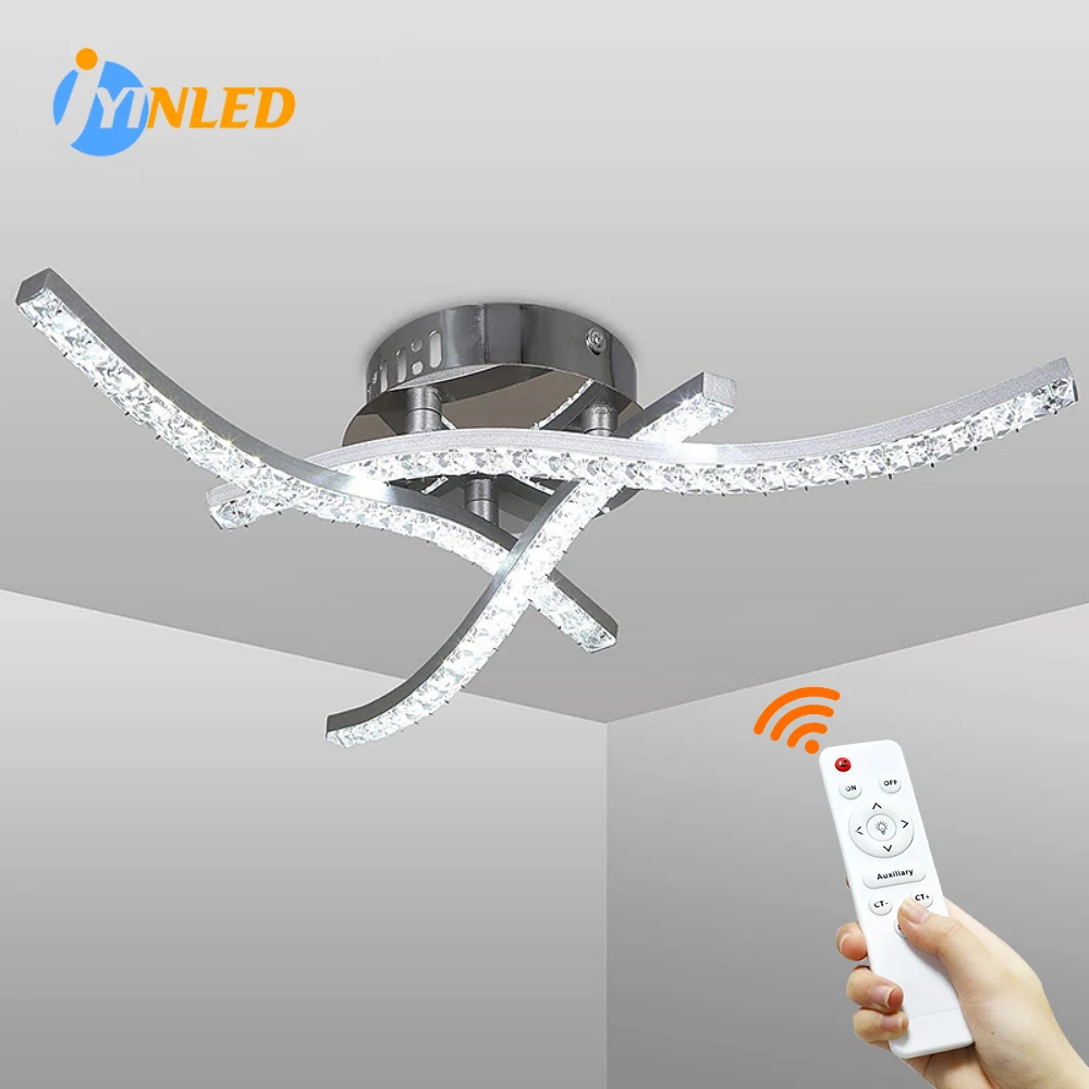 

Crystal LED Ceiling Lamp 18W Living Room Aluminum Chandelier Luminaire for Hallway Aisle Plafon Lustres Lighting Fixtures