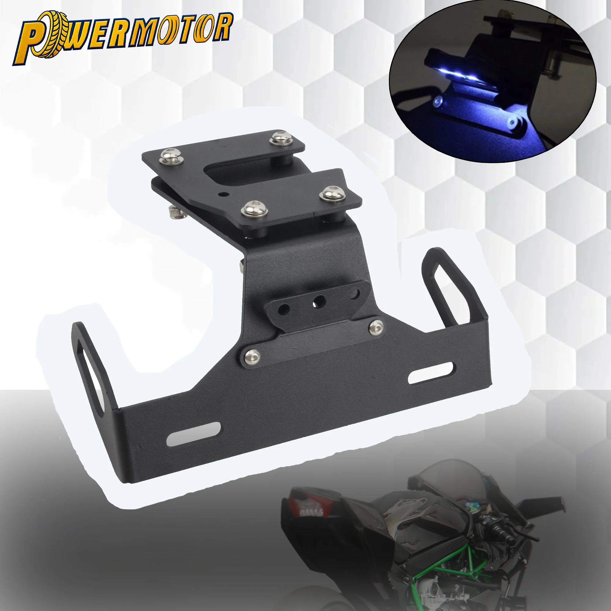 

Motorcycle Rear License Plate Holder For KAWASAKI 2023 Z 900 Z900 SE 2017-2022 Fender Eliminator Tail Number Plate Bracke Enduro