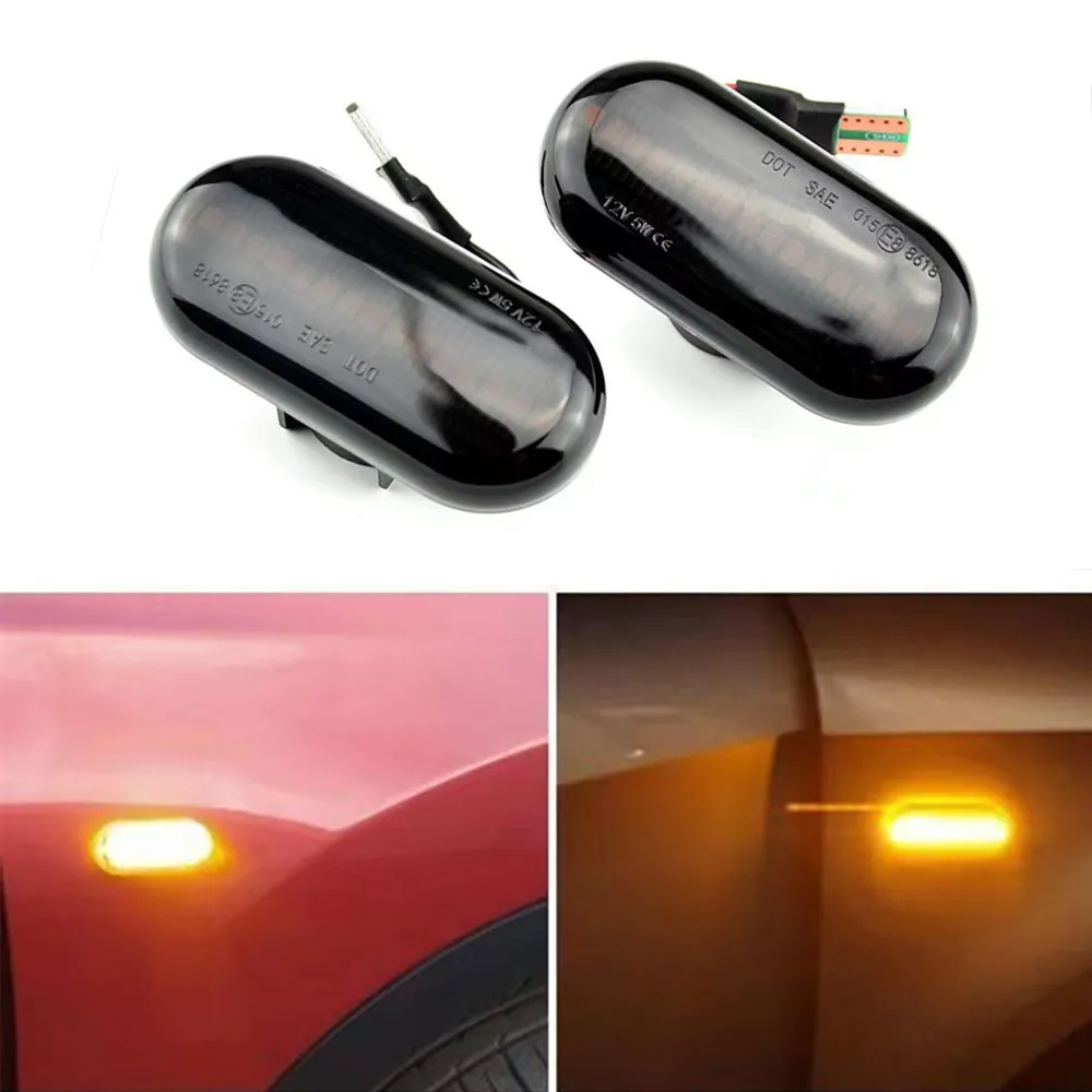 

For Renault Clio 1 2 KANGOO MEGANE ESPACE TWINGO MASTER Led Dynamic Side Marker Turn Signal Light For Nissan Opel Smart FORTWO