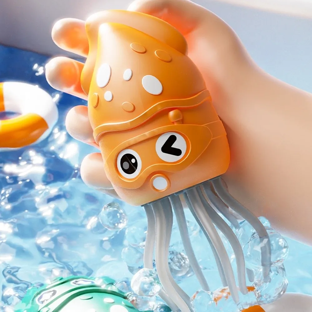New Emit Light Dancing Octopus Toy Jellyfish Stress Relief Ornament Coil Toy Funny Children Bath Toy Home Decor