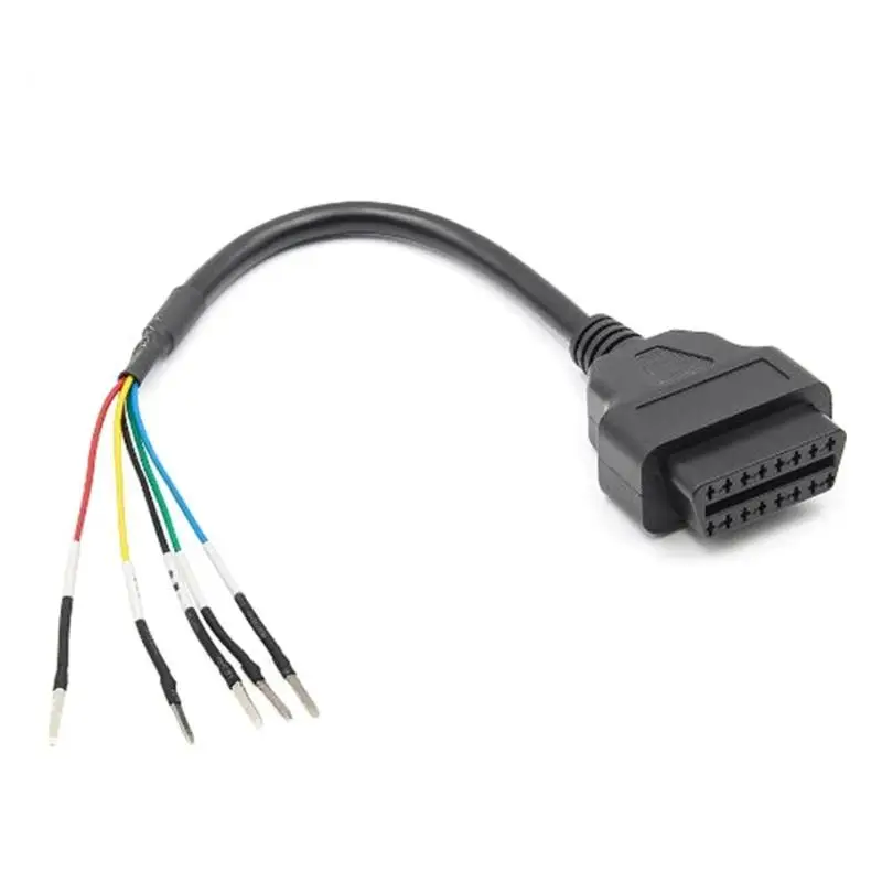 16pin OBD OBD2 Female K Line Can Line Jumper Tester Connector Diagnostic Cable Universal K+CAN OBD2 Cable for Vehicles