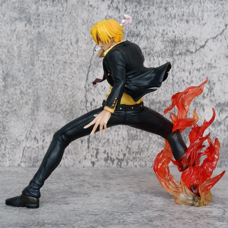 Anime One Piece PVC Action Figures, Vinsmoke Sanji, Batalha GK Figurine, Modelo de Coleção, Boneca Brinquedos, Presentes de Aniversário, 19cm