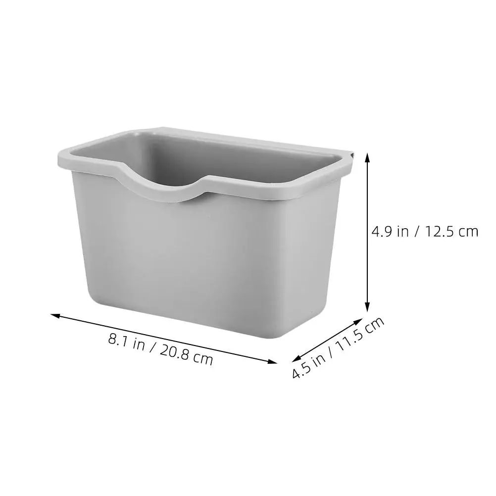 4 Pcs Small Hanging Trash Can Waste Bin Compost Kitchen Garbage Plastic Dustbin for
