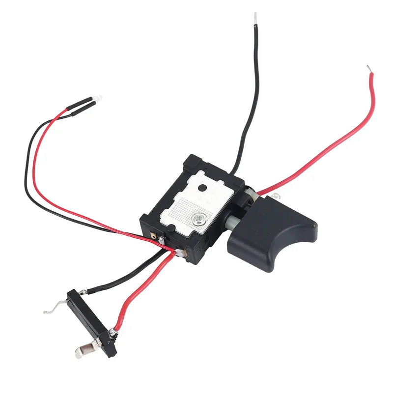 AB08-DC 7.2 فولت - 24 فولت 16A مفتاح التحكم في المثقاب الكهربائي مفتاح الزناد اللاسلكي مع ضوء صغير لأداة الطاقة