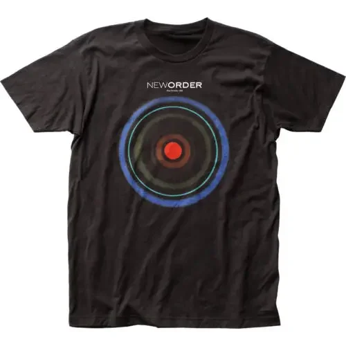 Mens Licensed Rock N Roll Music Band Tee New Black New Order Blue Monday T Shirt COTTON Hot Sale New Arrival Round Neck