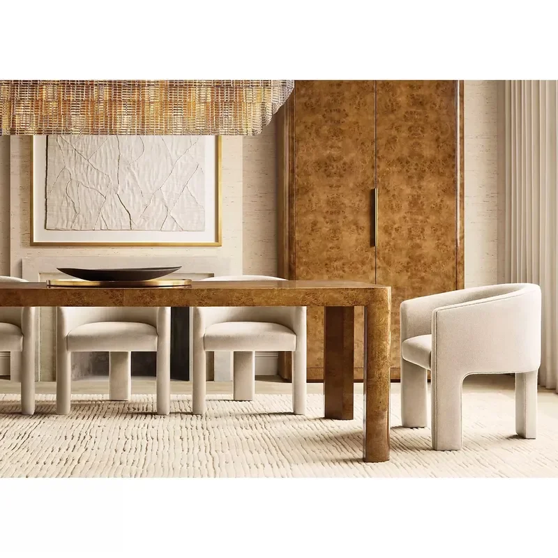 Restaurant Burr Wood Dining Table Eating Tables Dining Room Furniture
