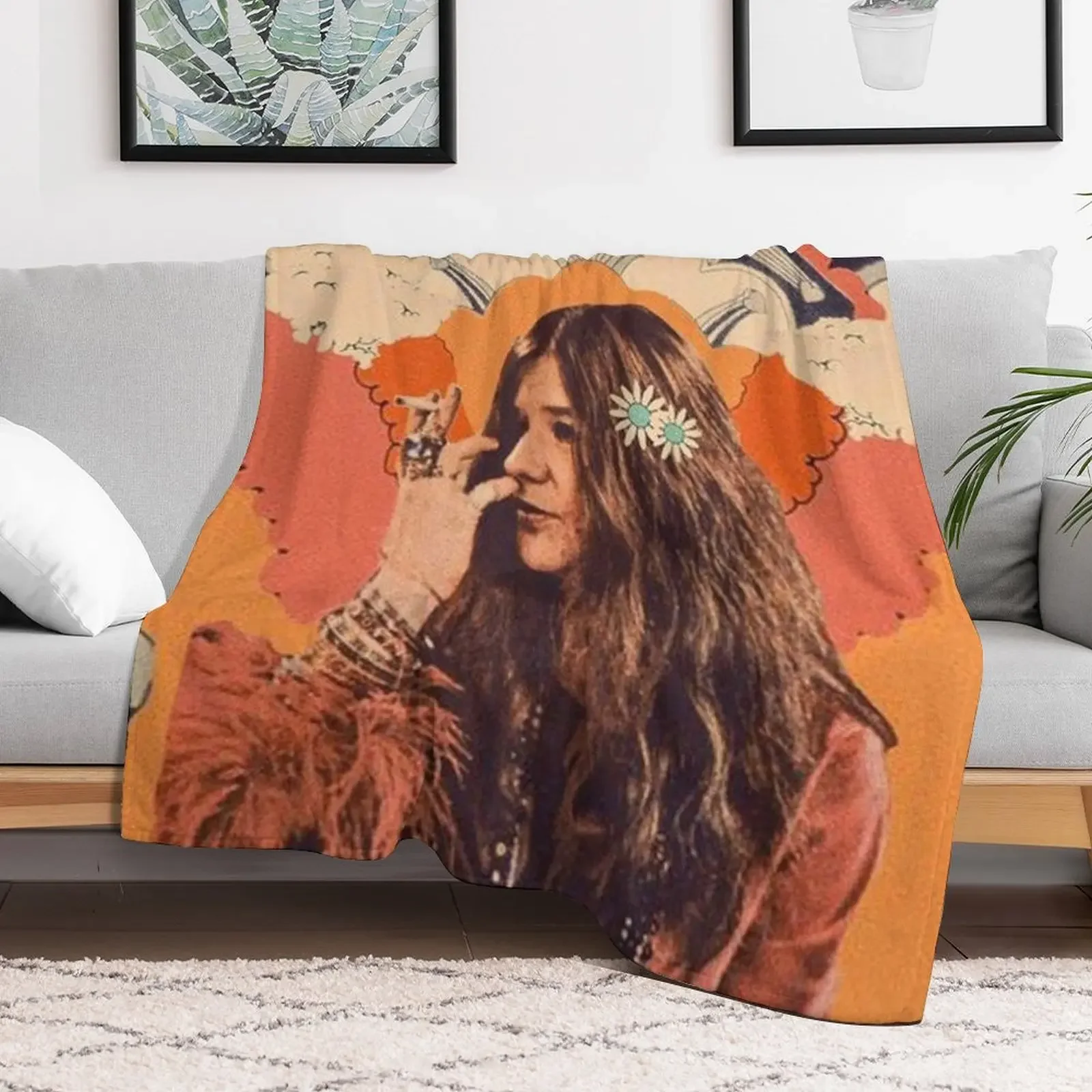 Janis joplan Throw Blanket