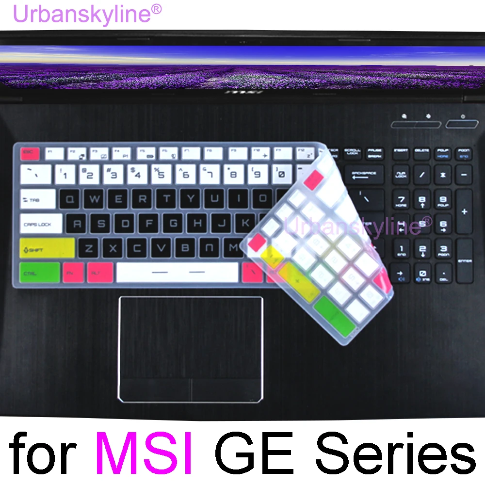 Keyboard Cover for MSI GE76 Raider GE75 GE73 GE72 GE70 GE65 GE62 GE60 Gaming Laptop Silicone Protector Skin Case Accessories 17