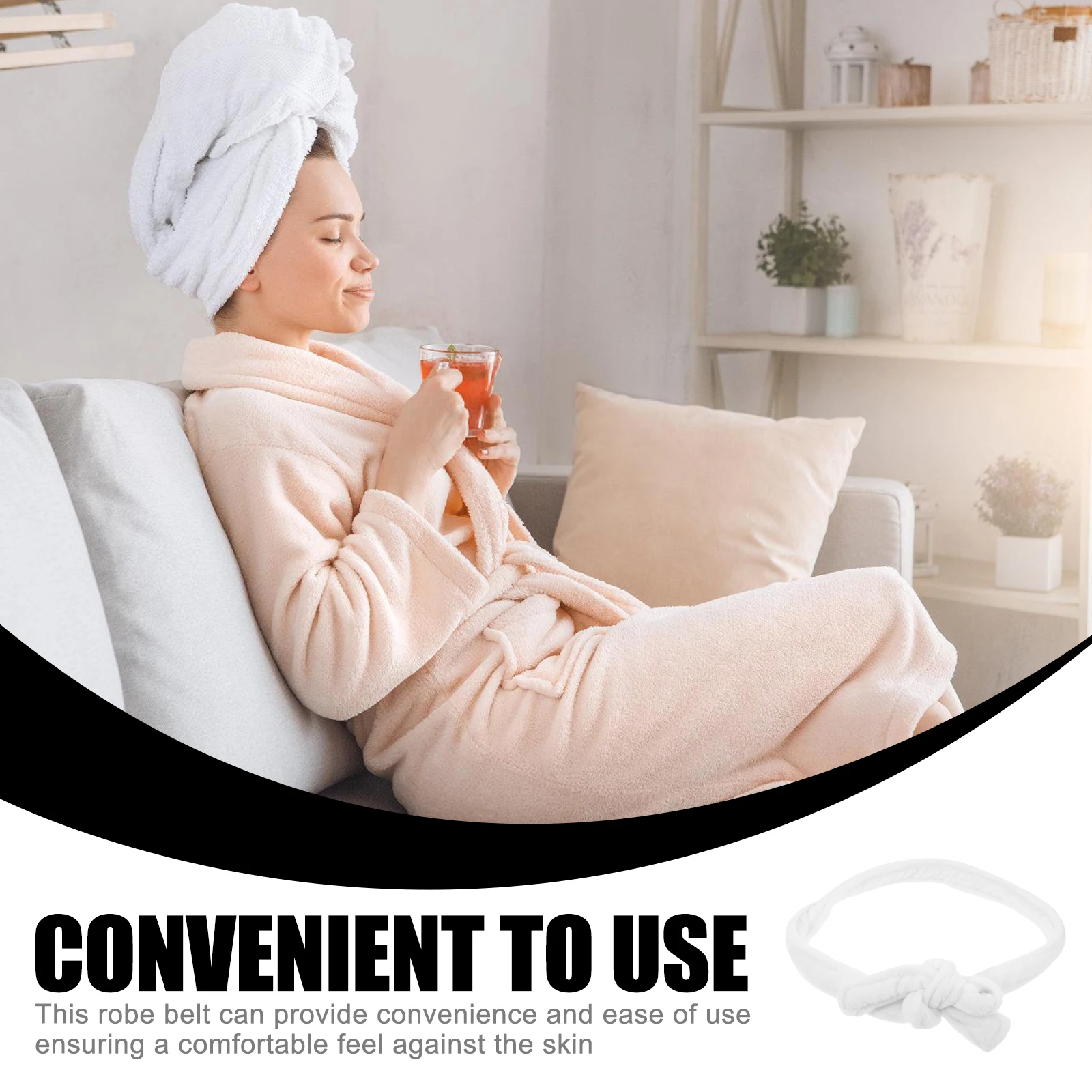 

Thickened Flannel Bathrobe Belts Replacement Hotel Robe Strap For Adult Adjustable Waist Belt For Spa Party Cotton Bathrobes
