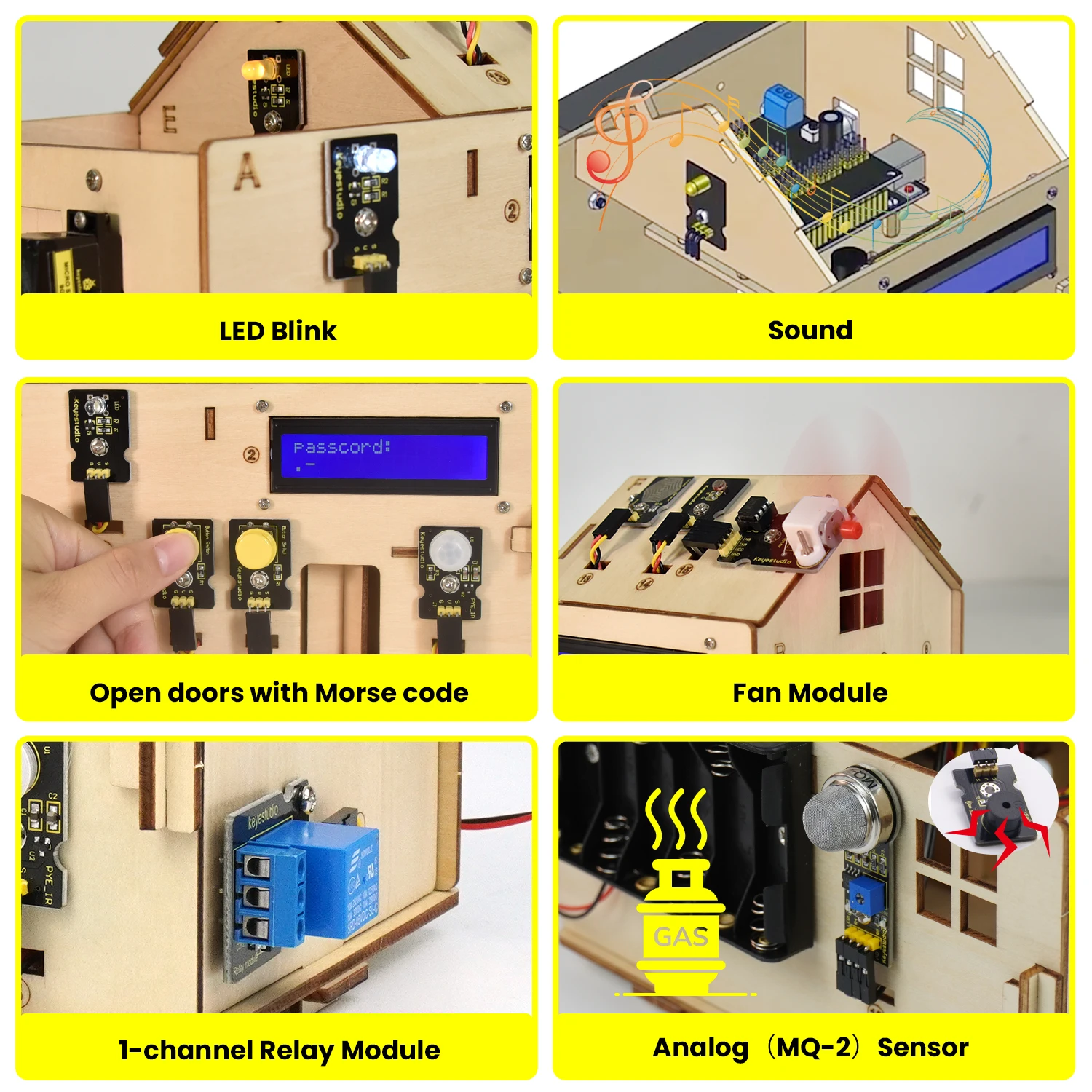 Русский учебни Keyestudio Smart IOT Home Kit with PLUS Board for Arduino Starter Kit DIY Projetcs STEM Programming /CE Compliant