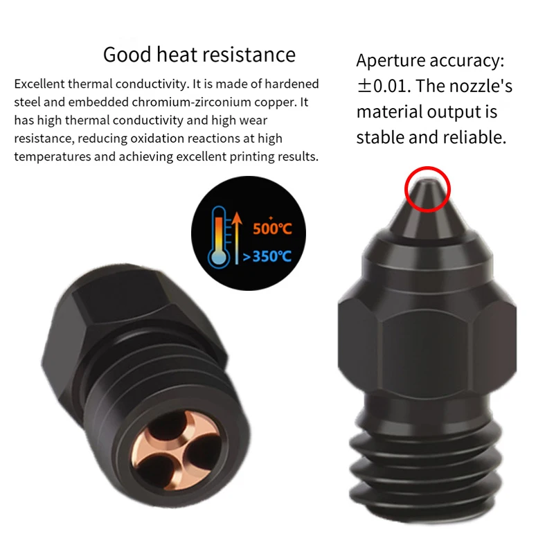 Dysza CHT ze stali hartowanej do drukarek 3D CR-6 SE Ender-3/5 S1