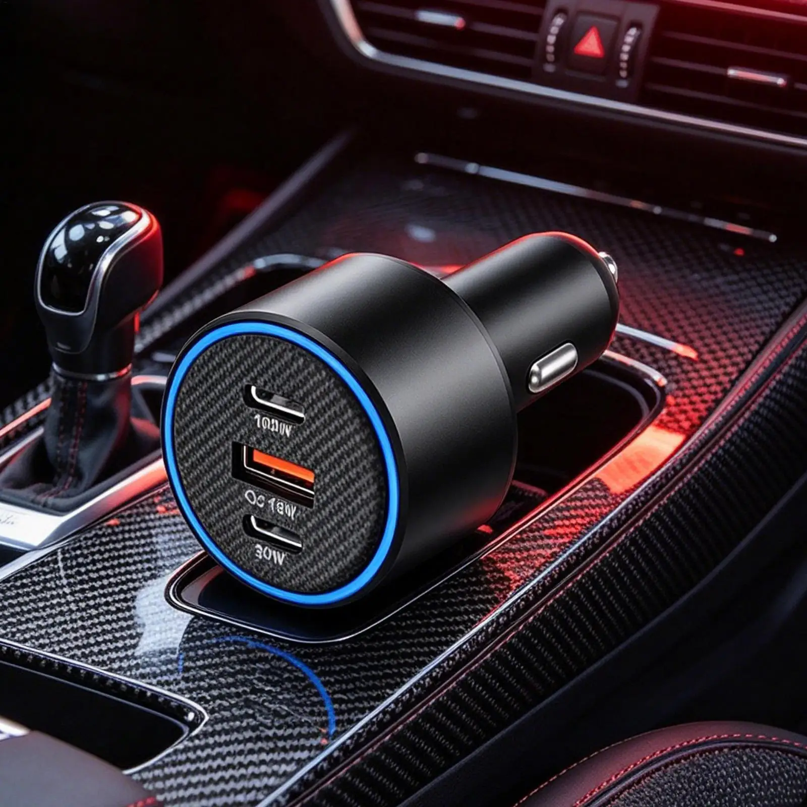 Car Charger For Cell Phone 130W Automotive Charging Accessory Car Phone Charger For Smartphones Tablets Laptops Vehicles Trucks