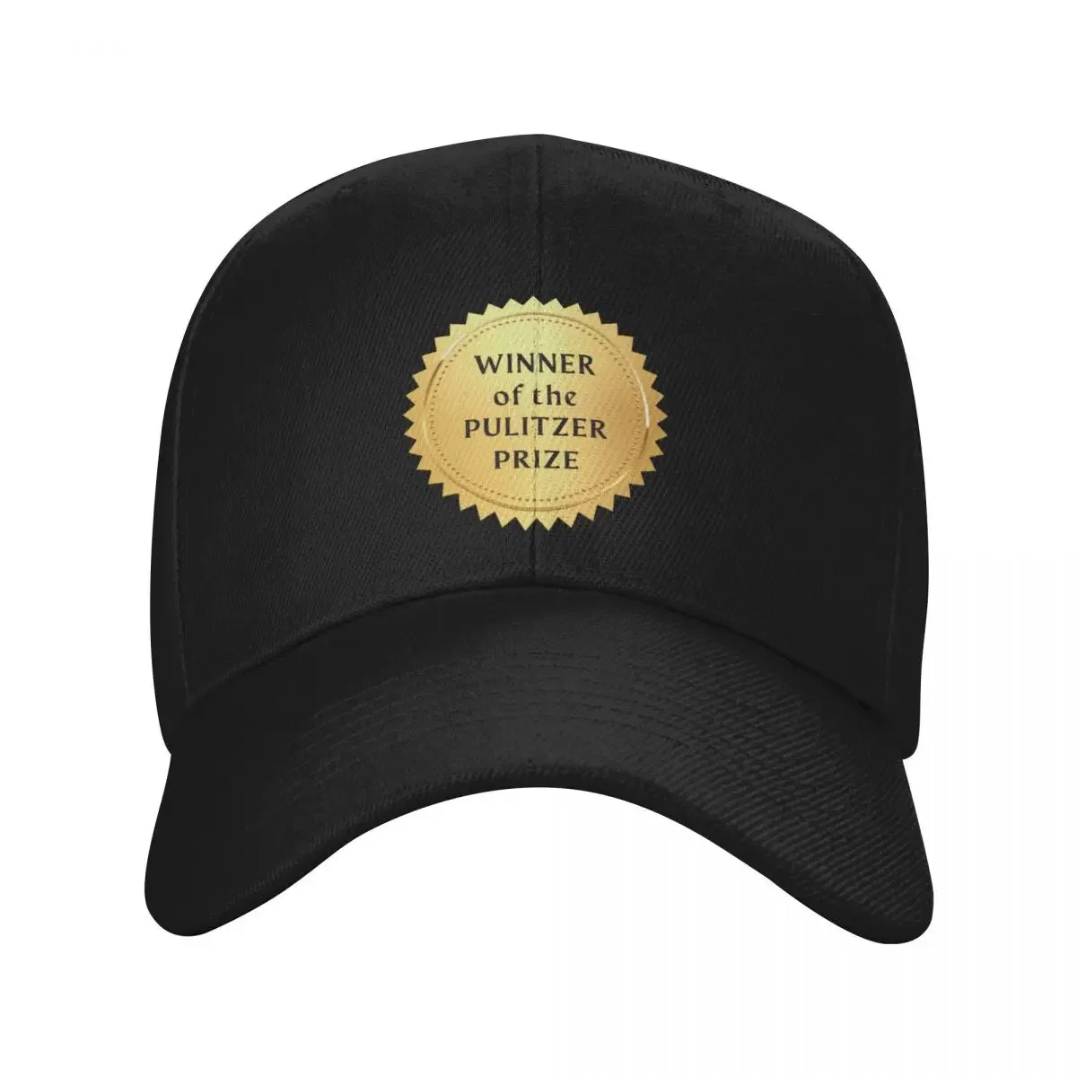 Winner Of The Pulitzer Prize Golden Stamp Baseball Cap Uv Protection Solar Hat black Male hat Anime Women's Men's