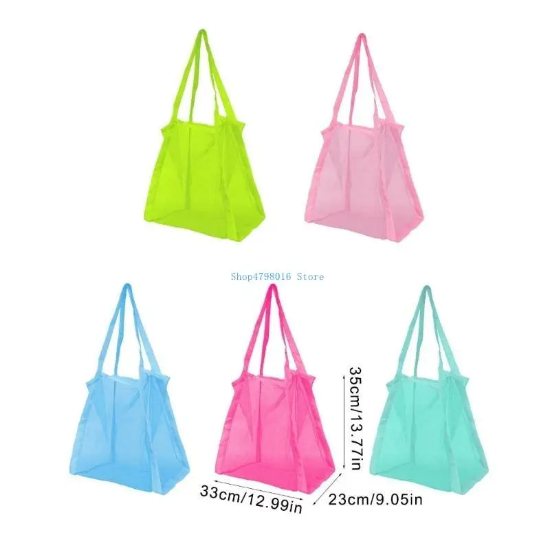 Bolsa armazenamento brinquedos areia para família para famílias e malha resistente à água para aventuras praia e ao
