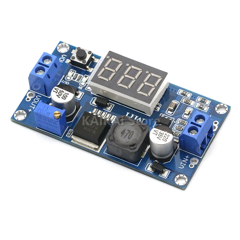 DC-DC XL6009 Digital Boost Step Up Power Supply Module Adjustable 4.5-32V to 5-52V Step-up Voltage Regulator With LED Voltmeter