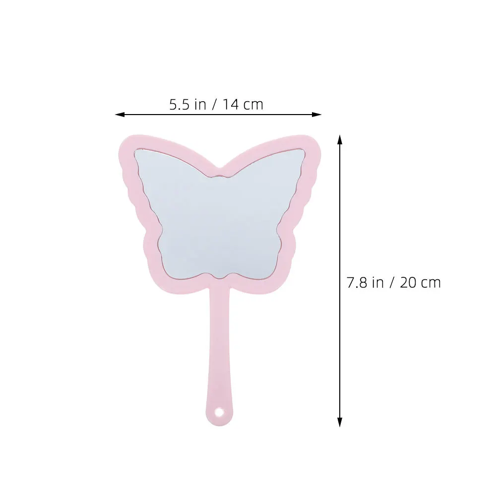 1 Paar tragbarer Reise-Handspiegel, schicker Handspiegel für Frauen, einfach zu tragen und überall zu verwenden, Handspiegel