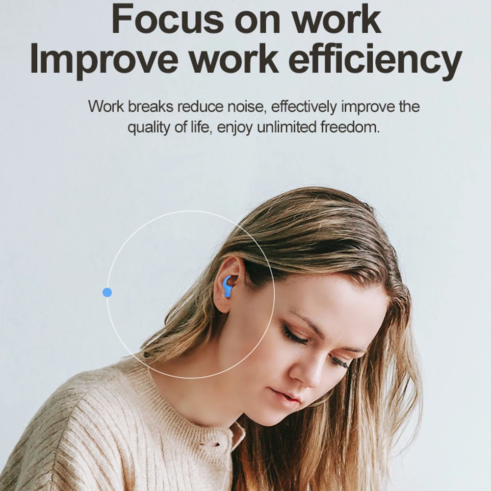 재사용 가능한 실리콘 방수 귀마개, 소음 감소, 수면 수영 여행용 보호대 플러그