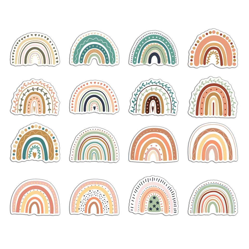 

16pcs Rainbow Magnetic Fridge Refrigerator Magnets Whiteboard Stickers Note Photo Message Board Magnets