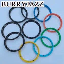 BURRYJAZZ SKX007 Watch Chapter Ring Fit SKX007 SRPD Dive NH35NH36Watch Case Replace Hard Plastic Inner Ring Size 32.3*27.5