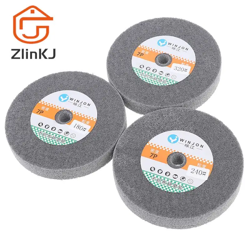 Stainless Steel Polishing Buffing Wheel Bench Grinder Abrasive Wheel For Polishing Grinding Hardware Wood Circuit Board 150*25mm