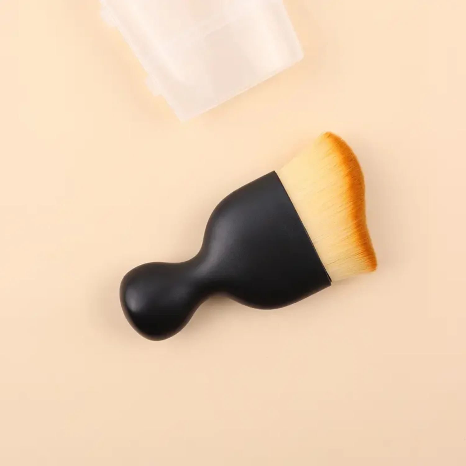 Herramienta de maquillaje Kabuki Brush - Brocha profesional de contorno en polvo para colorete facial y base plana para uso cosmético