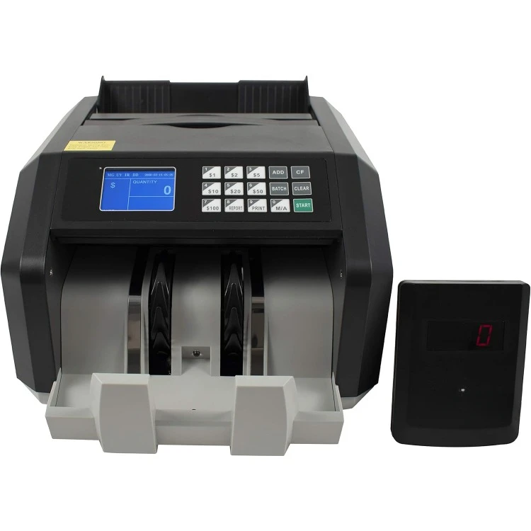 High Speed Money Counting Machine, with UV, MG, IR Counterfeit Bill Detector & Value Counting (RBC-ES250)