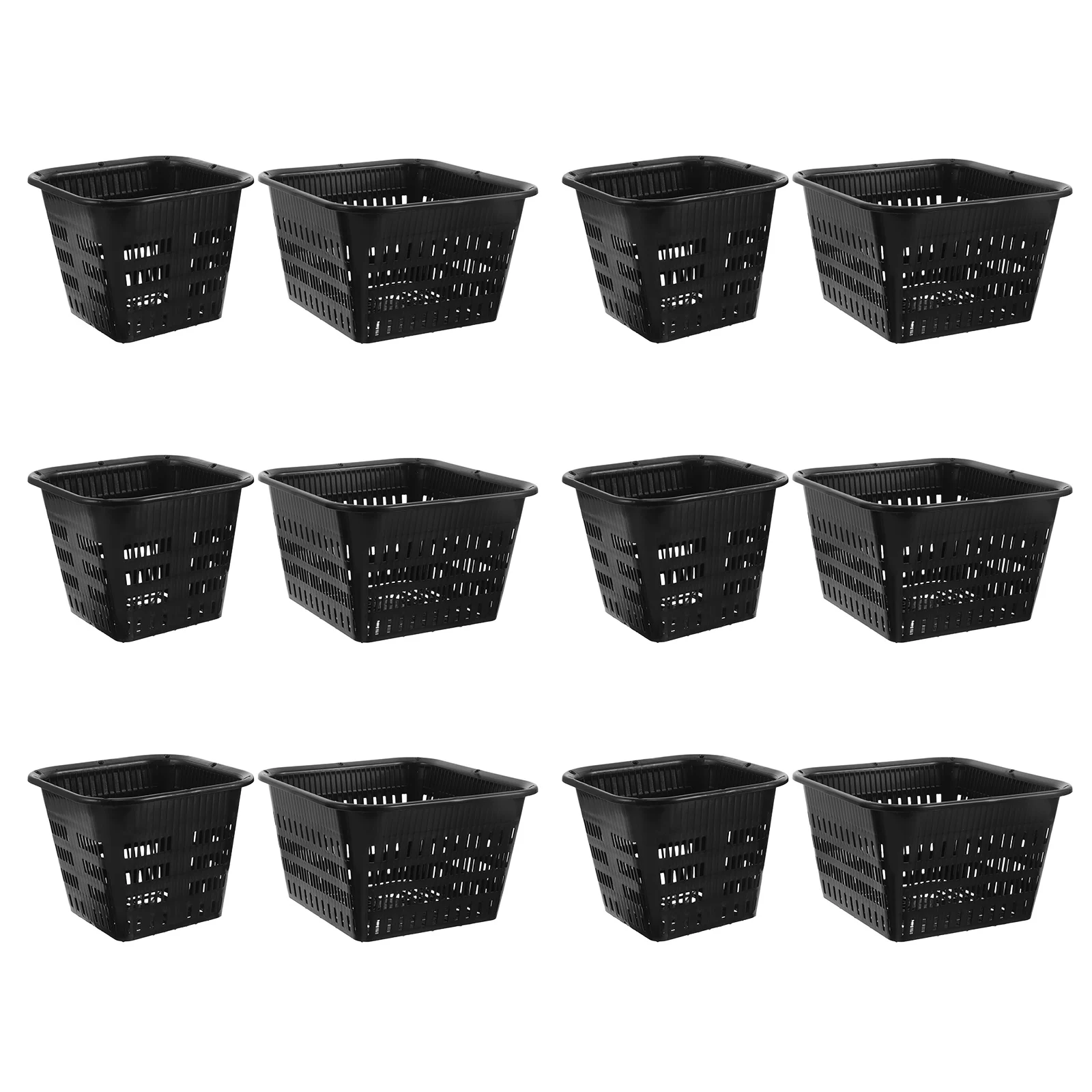 

12 Pcs Flowerpot Orchid Indoor Pots for Plants Garden Plastic with Drainage Holes Nursery