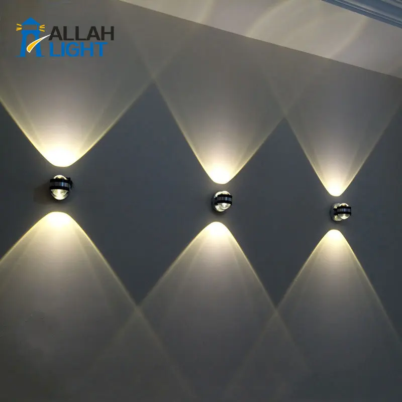 

Modern Up Down Wall Lamp Led Indoor Hotel Decoration Light Living Room Bedroom Bedside Tv Background Picture Sconce Lamps