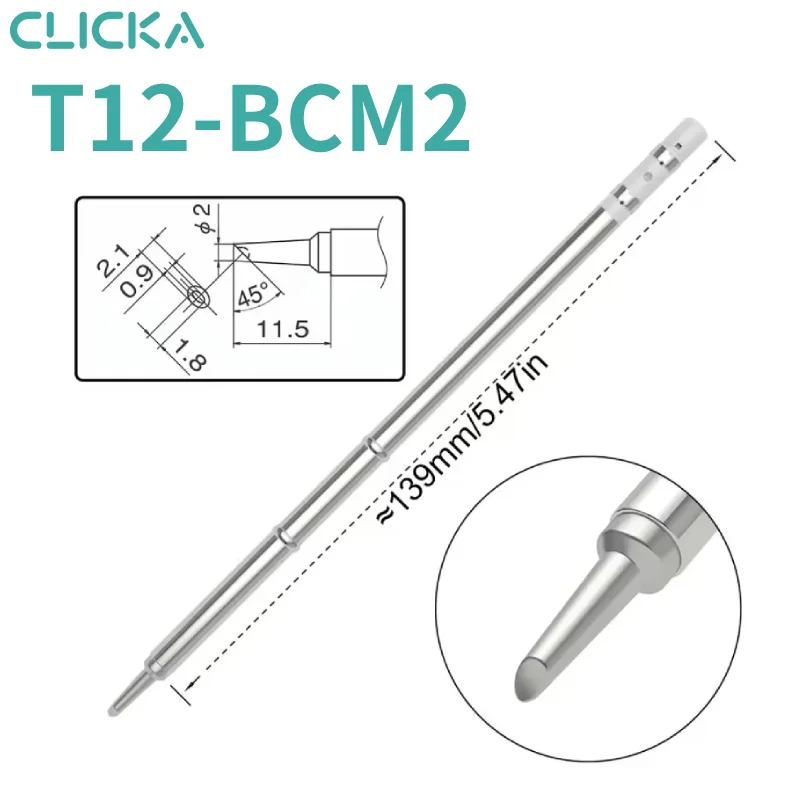 T12 Series Soldering Iron Tip Lead-Free Electric Solder Tip For Digital T12 Station HAKKO FX-951 FM-2027 950D Soldering Station