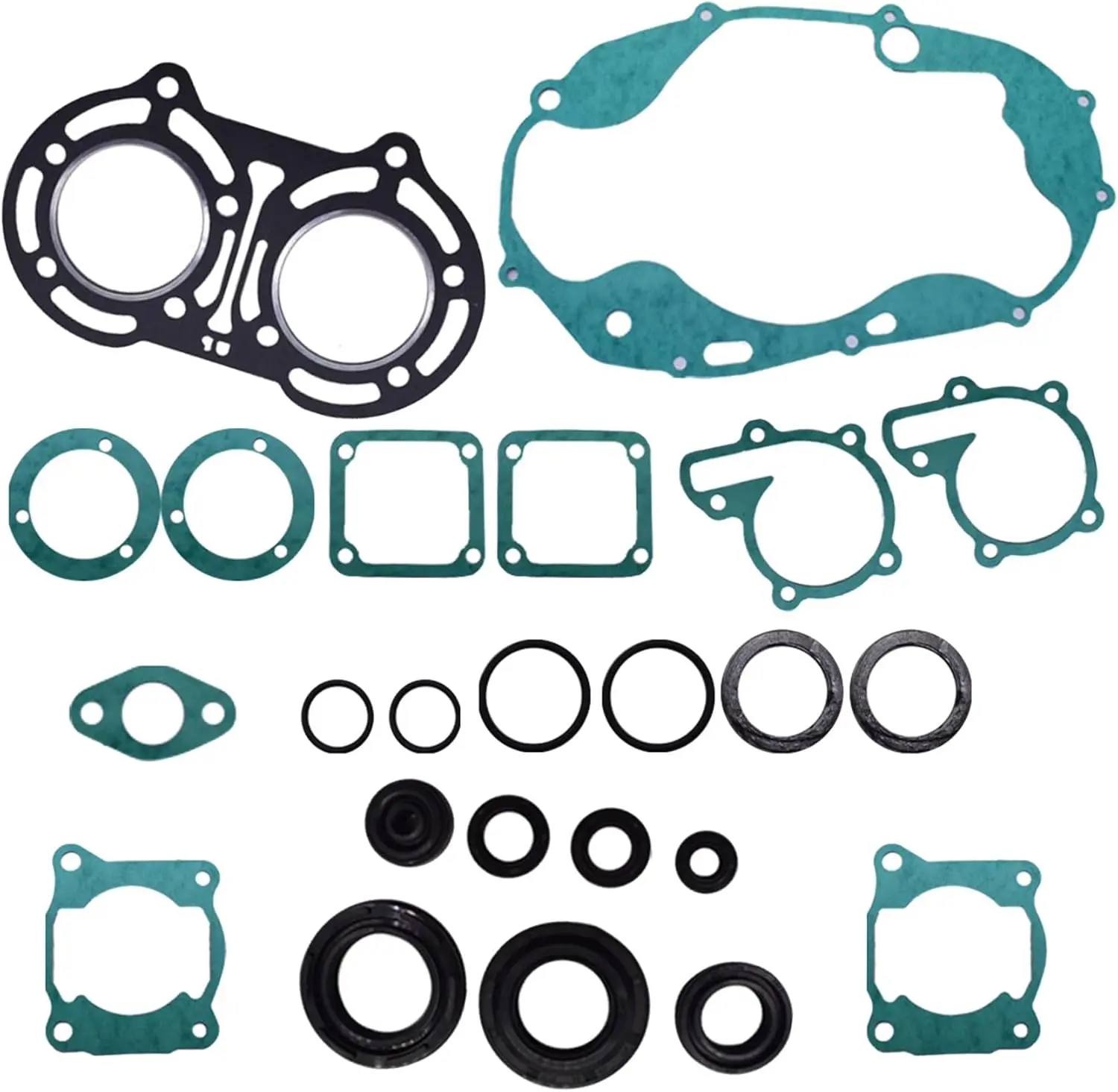 Engine Gasket Set with Oil Seals Kit Gasket Kits Replacement for Yamaha Banshee 350 YFZ350 1987-2006