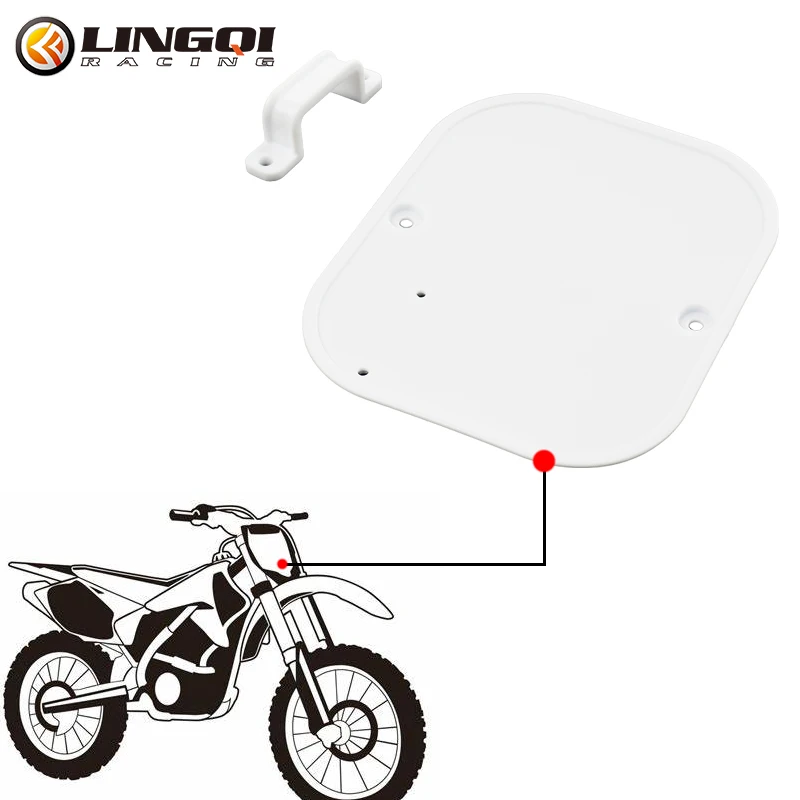 LINGQI Motorcycle Name Plate Front Number Plates For Off road Racing Motocross ATV CRF50 Kayo Protector Mudguard Cover Fairing view 3