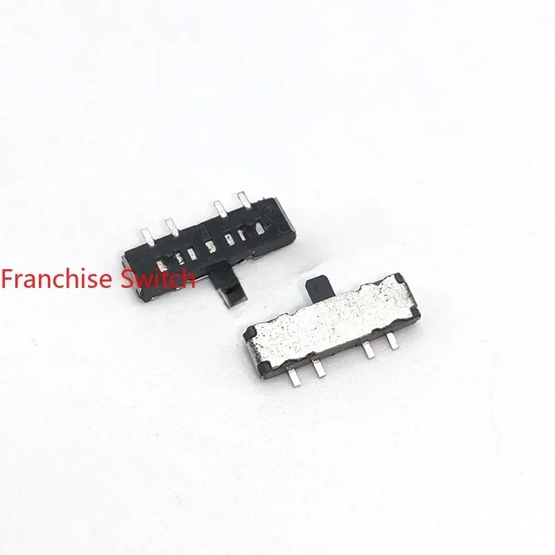 100PCS Toggle Switch SSSS811501 Patch 4Feet 3Gears, Thin Handle Side Dial Sliding Power