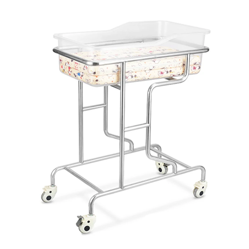 

ABS And Stainless Steel Crib Cot Hospital ABS Single Bunk Baby Bedding Crib Stainless Steel Frame Cot