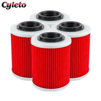 2/4/6 Pcs Cyleto ชิ้นส่วนรถจักรยานยนต์กรองน้ํามันสําหรับ CF Moto 450 550 625 800 1000 Cforce Zforce X8 U8 Z8 ATV UTV 0800- 011300 -0004
