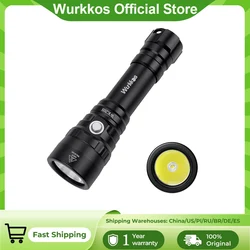 Wurkkos WK20S Powerful Diving Flashlight IPX8 Waterproof Scuba Dive Light Rechargeable Max 2000 Lumen SST40 HD LED 4 Modes