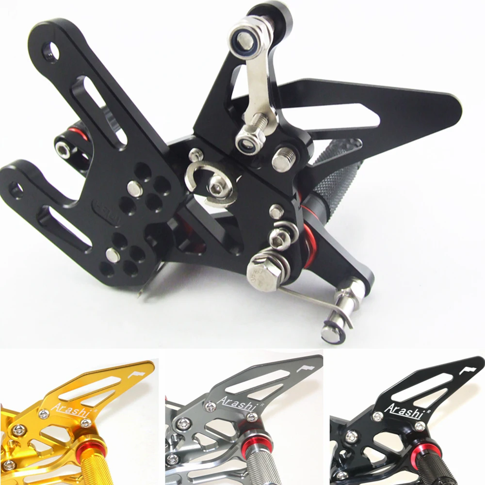 ZX10R Motorcycle Rearset Footrest Footpeg Pedal For KAWASAKI ZX-10R 2011 2012 2013 2014 2015 Rearset Footpeg Modified Parts