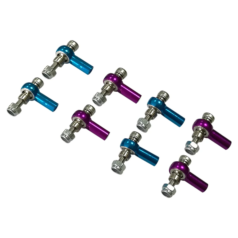 

5 шт., металлический наконечник рулевой тяги, 2 мм, наконечник тяги, металлическая шаровая головка, наконечник тяги, левая/правая резьба F