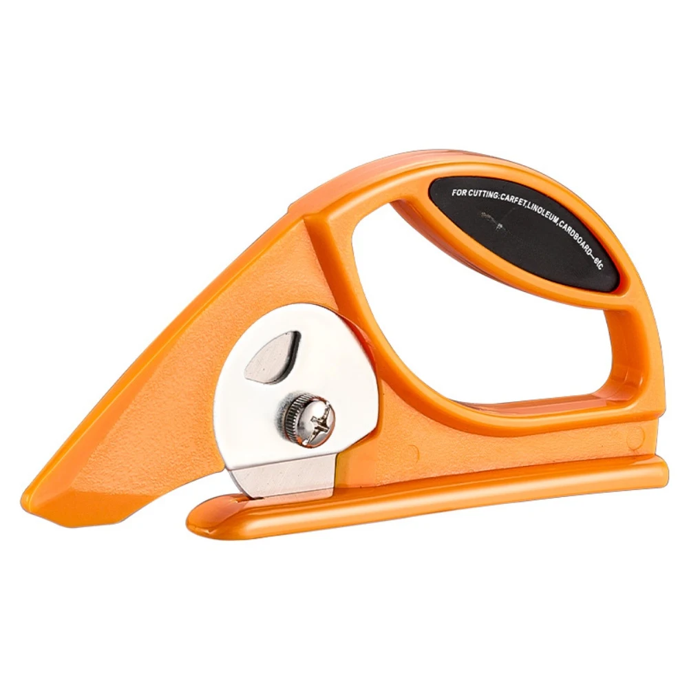 

45mm Rotary Cutter Orange Ergonomic Handle Sturdy Base For Carpet Leather Wallpaper Cardboard Cutting Hand Tool