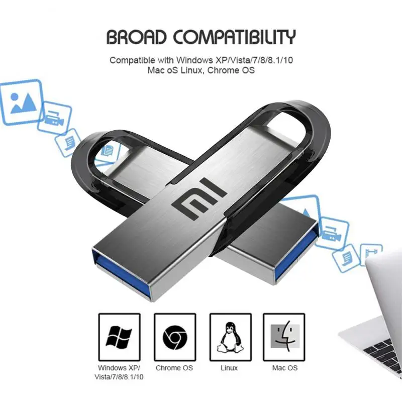 Xiaomi 2TB USB 3.0 Metal Flash Drive Thumbdrive 1TB Pendrive 32gb Flash Memory Stick 128gb 256gb 512gb Pen Drive 64gb Usb Disk