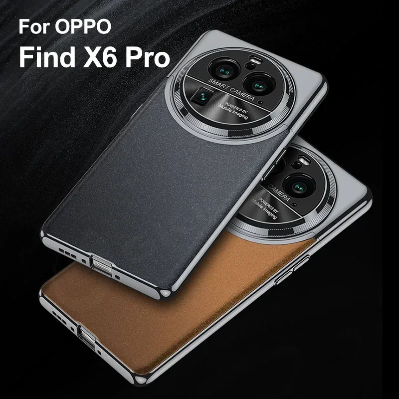 

Luxury Plating AG Frosted Hard Case For Oppo Find X6 Pro Camera Protective 2 in 1 Assemble Matte Cover For Oppo Find X6 Pro Case