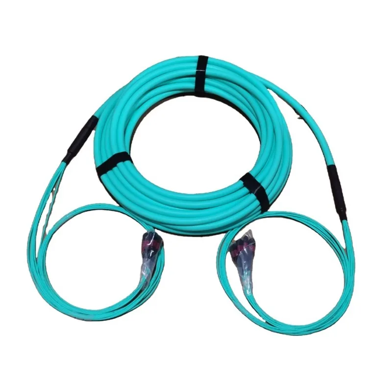 طول مخصص MPO ذكر إلى MPO ذكر 96(8x12) OM4T كابل صندوق السيارة 17 متر 1pce B نوع الألياف البصرية التصحيح الحبل