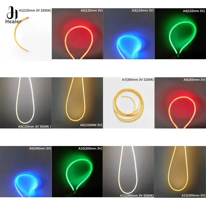 Diode Flexible Filament Diy Incandescent Light 3v 133mm 300mm Edison Bulb Led Filament Lamp Parts Warm White  Accessories